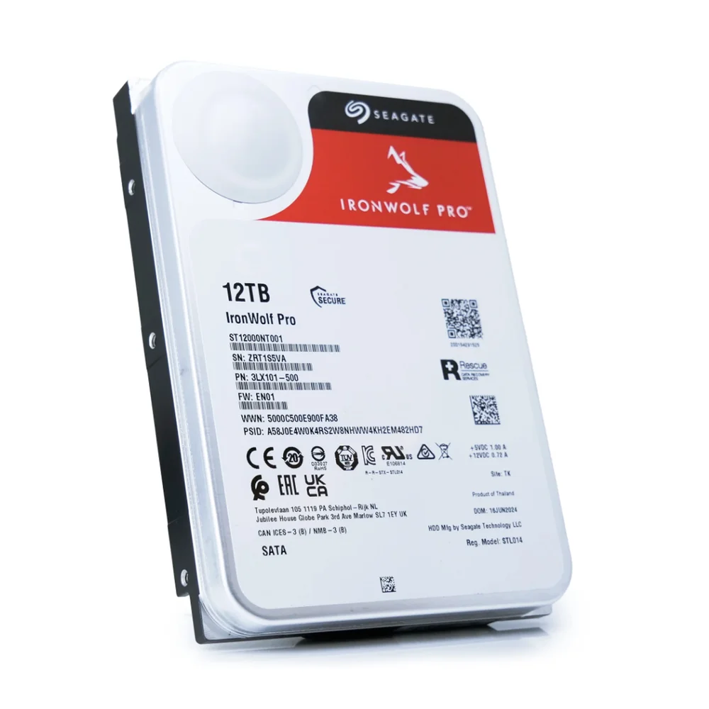 HD Seagate Ironwolf Pro 12TB NAS 7200RPM KaBuM