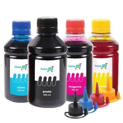 Kit 4 Tintas Inova Ink, Compatível Impressora G3110 - 250ml
