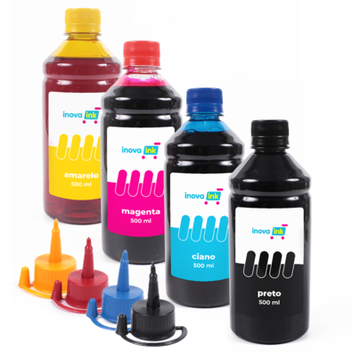 Kit 4 Tintas Inova Ink, Compatível Para Impressora L3210 - 500ml