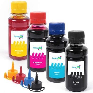 Kit 4 Tintas Inova Ink, Compatível Para Impressora L3210 - 100ml