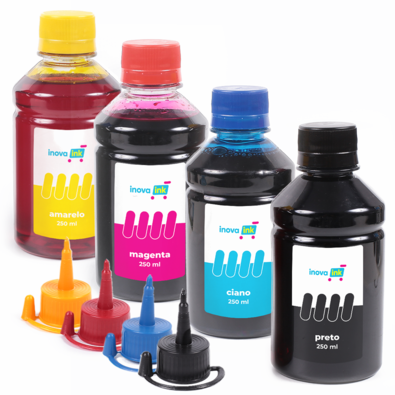 Kit 4 Tintas Inova Ink, Compatível Impressora L3110 - 250ml
