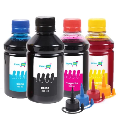Kit 4 Tintas Inova Ink, Para Impressora L3250 - 250ml