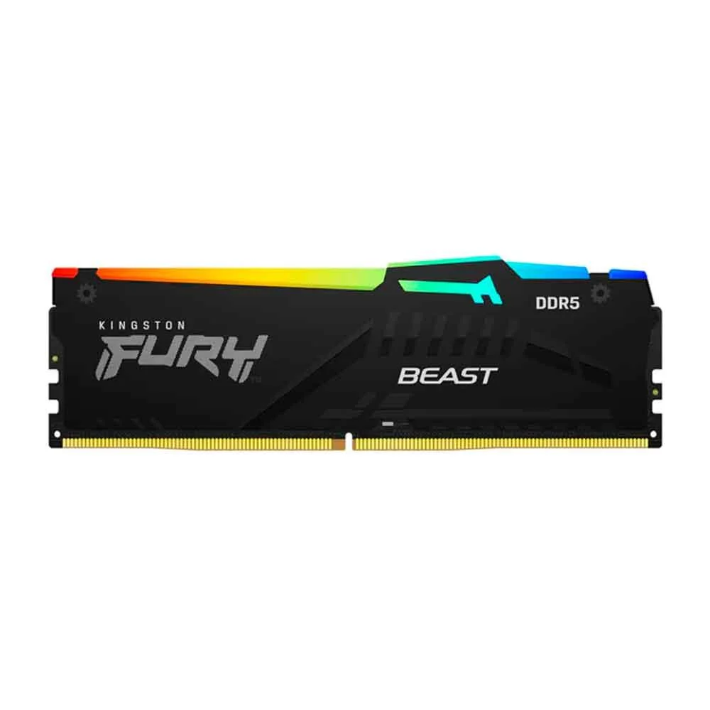 Imagem 2 de 5 do produto Memória Kingston Fury Beast RGB, 8GB, 1x8GB, 5200mhz, DDR5