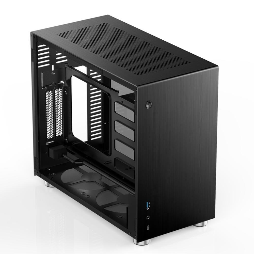 Imagem 3 de 5 do produto Gabinete Preto Mini ITX, Em Alumínio V10 - Jonsbo