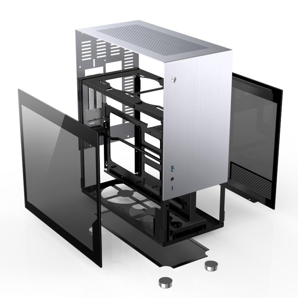 Imagem 5 de 5 do produto Gabinete Cinza Mini ITX Em Alumínio V10 - Jonsbo