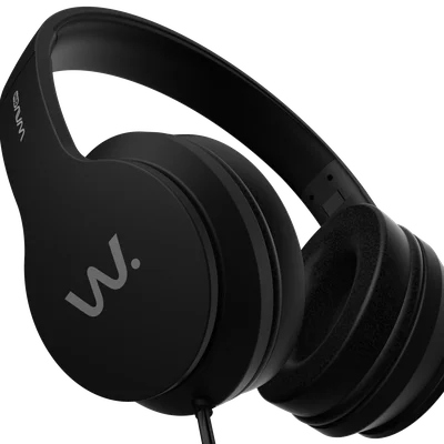 Fone De Ouvido Com Fio Waveone, Driver 40mm, Wf100, Preto
