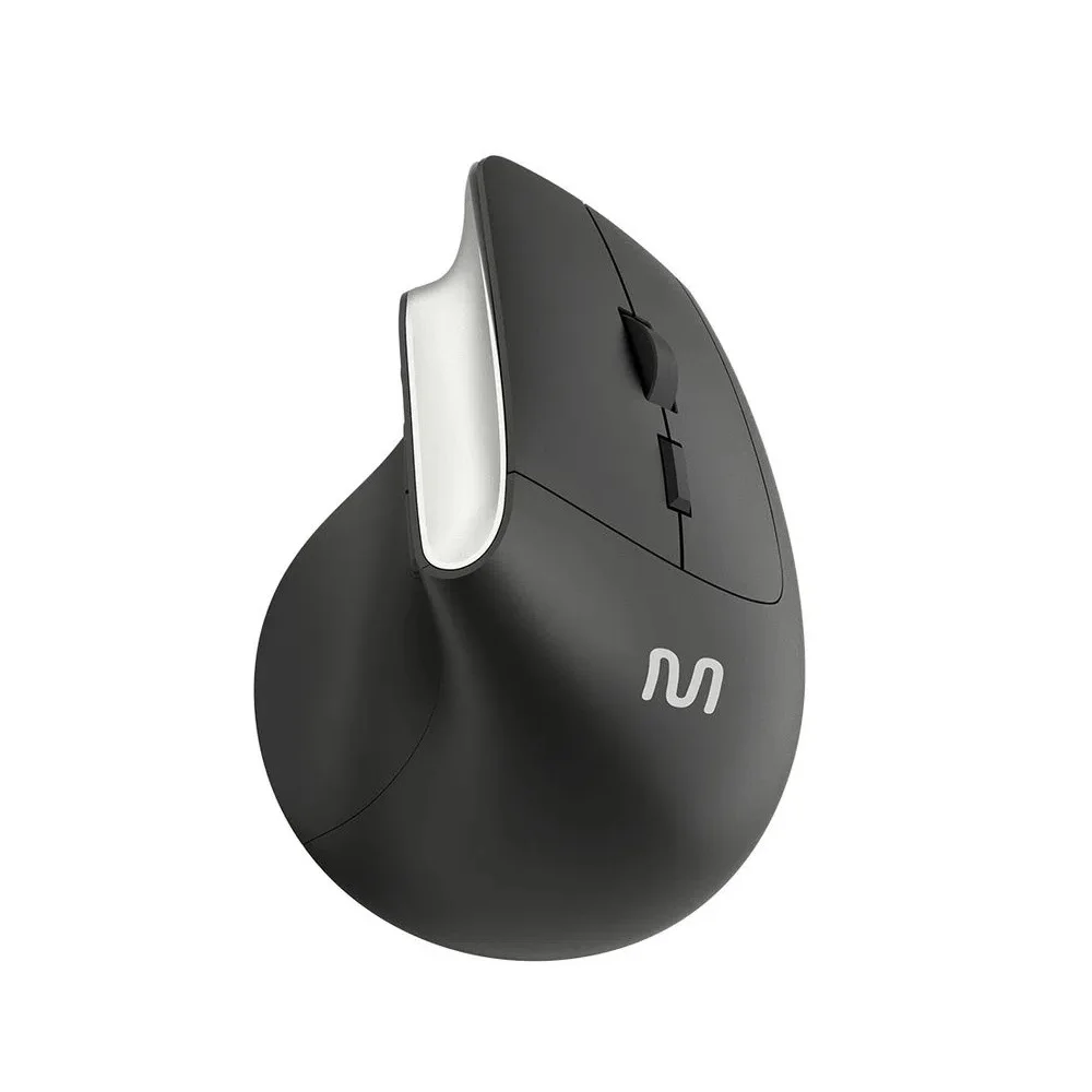 Mouse Sem Fio Vertical Clique Silencioso 1600dpi