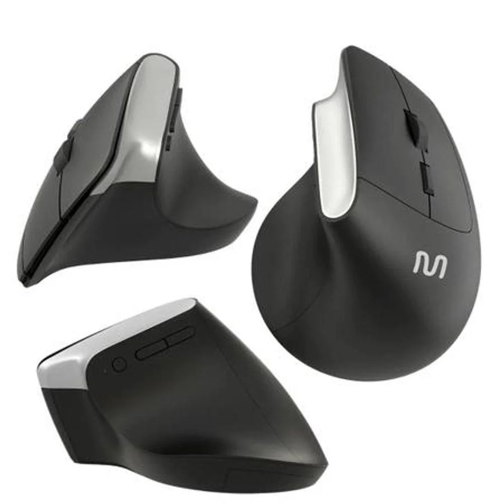 Imagem 3 de 5 do produto Mouse Sem Fio Vertical Clique Silencioso, 1600dpi, Preto, Multi - MO384