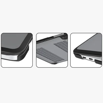 Capa Macbook Pro 133 A2338 Full Black KaBuM