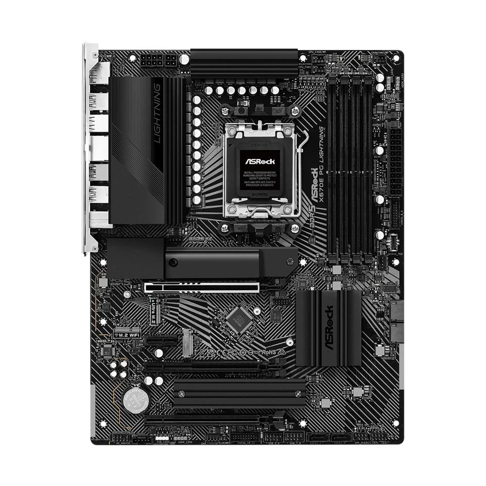 Placa Mãe Asrock X670e Pg Lightning, Chipset X670, AMD AM5, ATX, DDR5 - X670e Pg Lightning 6