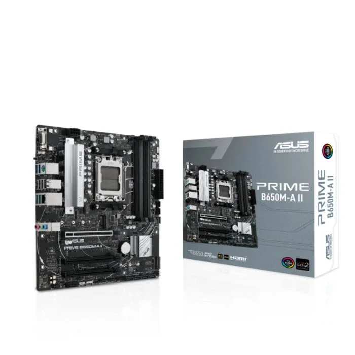 Placa Mãe Asus, AMD AM5, Chipset B650, M-ATX, Ddr5 - Prime B650m-a Ii 4