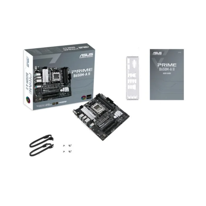 Placa Mãe Asus, AMD AM5, Chipset B650, M-ATX, Ddr5 - Prime B650m-a Ii 6