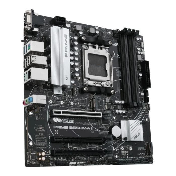 Placa Mãe Asus, AMD AM5, Chipset B650, M-ATX, Ddr5 - Prime B650m-a Ii 8