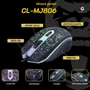 Mouse Gamer Clanm LED Rainbow, 3600dpi Jungle - Cl-mj806