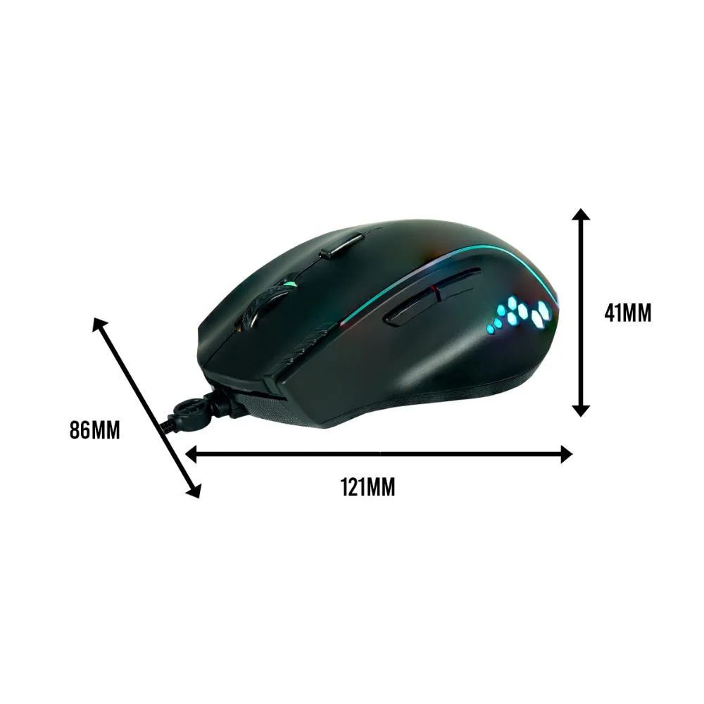 Imagem 2 de 5 do produto Mouse Gamer Clanm Ergonômico Mount, 7200dpi - Cl-mm386