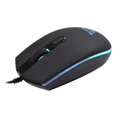 Mouse Clanm Confortável LED Rainbow, 3600dpi Jungle - Cl-mj003