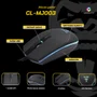 Mouse Clanm Confortável LED Rainbow, 3600dpi Jungle - Cl-mj003