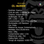 Mouse Clanm Confortável LED Rainbow, 3600dpi Jungle - Cl-mj003