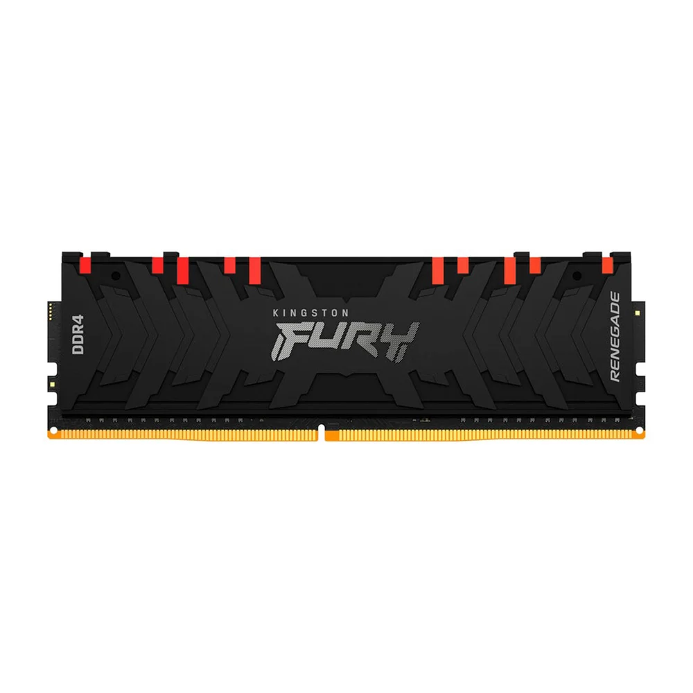 Memória Gamer Kingston Fury Renegade, 8GB, DDR4, 3200mhz, Cl16, RGB - KF432C16RBA/8