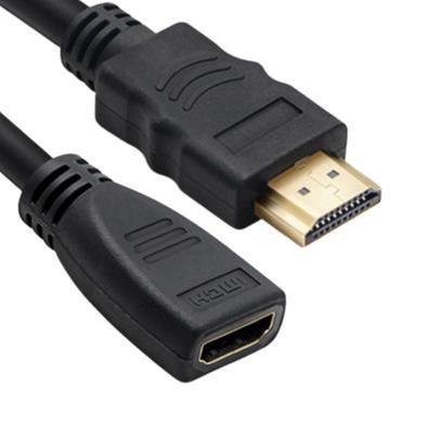 Cabo Fio Extensor HDMI Fêmea Macho, 1.5 Metros, 4k, 1080p, Prolongar Aumentar Ampliar Crescer - Preto
