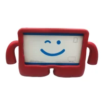 Capa Para Samsung Tablet Galaxy Tab A8, Tela 10.5, X200 X205, Infantil Bracinho Emborrachada - Vermelho