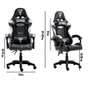 Cadeira Gamer  Clanm,Preta E Cinza Mount