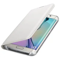 Capa Carteira Samsung, Para Galaxy Flip Wallet S6 Edge, Branca - Sm-G925
