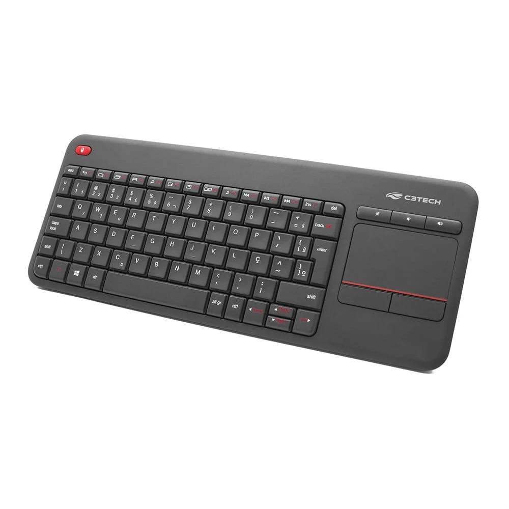Imagem 2 de 5 do produto Teclado C3tech, Sem fio, C/ Touchpad, K-wt200bk