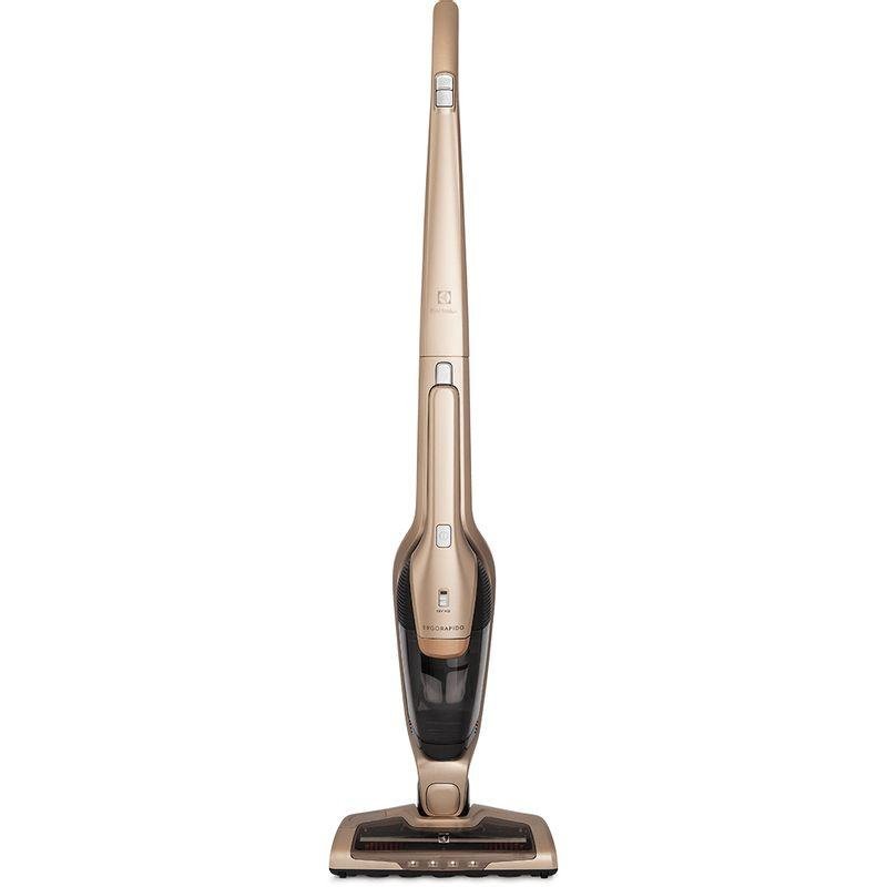 Aspirador De Pó Vertical Electrolux Ergorapido 2 Em 1,dourado Bocal Pet, Até 45 Min. Filtro Hepa, Função Brushrollclean, 460ml, Bivolt