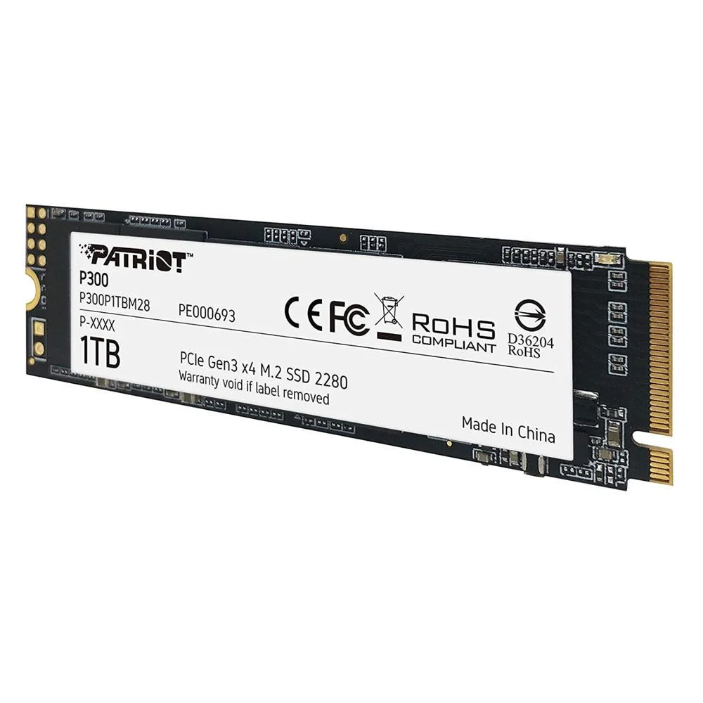 SSD Patriot 1TB, M.2 Nvme Pcie 2100mb/s Leit - 1650mb/s Grav - P300p1tbm28