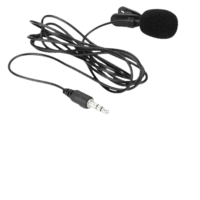 Microfone de Lapela Stereo com Entrada P2 Lavalier JH-043