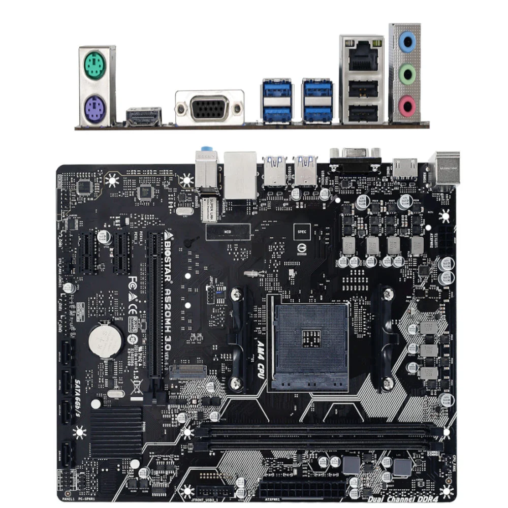 Placa-Mãe Biostar A520mh 3.0, AMD AM4, Micro ATX, DDR4 7