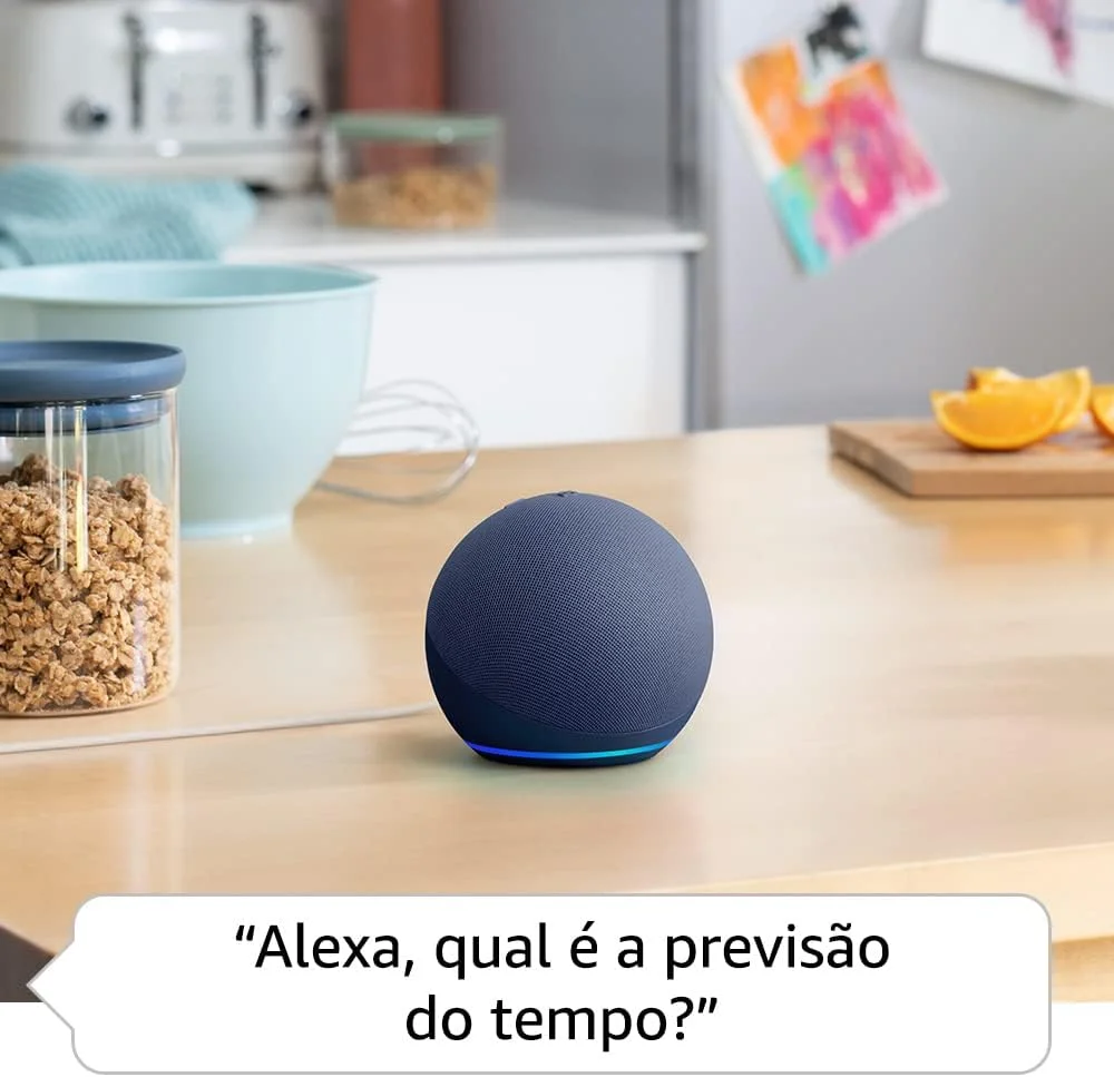 Smart Speaker Amazon Echo Dot 5ª Geração Com Alexa Azul Smart Speaker Amazon Echo Dot 5ª Geração Com Alexa Azul