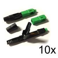 10 conector óptico de campo sc apc fast rosca sc/apc o conector óptico com emenda mecânica reutilizável é uma solução perfeita para o trabalho em camp