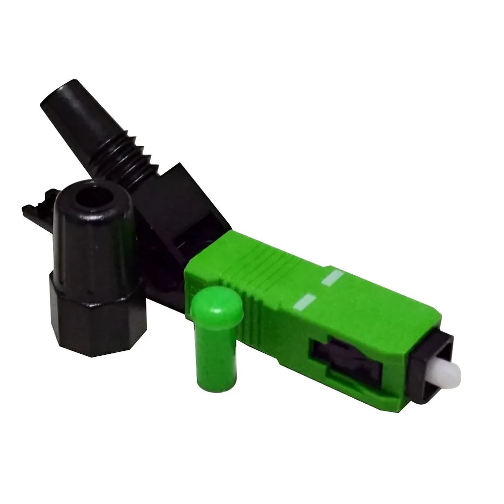 Imagem 2 de 5 do produto 10 Conector Fast Óptico De Campo, Rosca Sc/apc, Fibra Monomodo