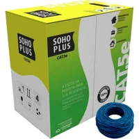 10 Metros De Cabo Rede Lan Utp CAT5e Furukawa, Sohoplus U/utp Cor: Azul