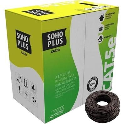 10 Metros De Cabo Rede Lan Utp CAT5e Furukawa Sohoplus U/utp Cor: Preto
