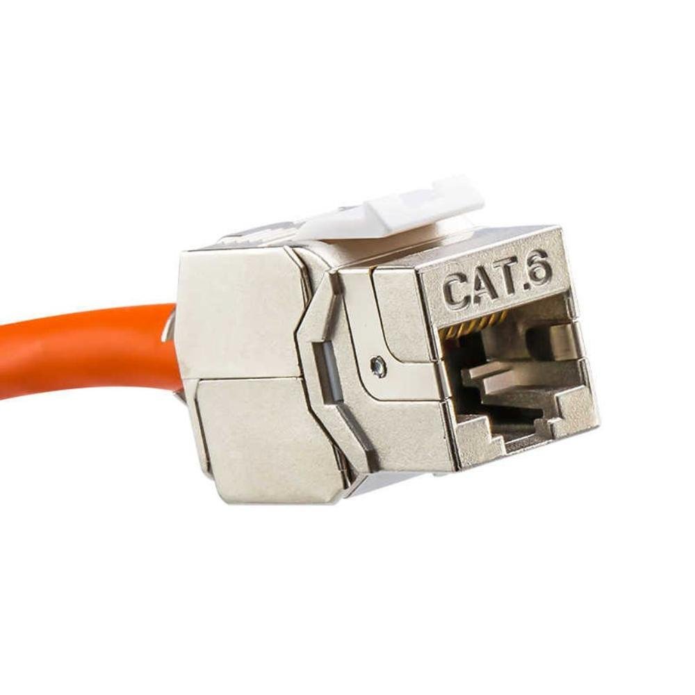 Imagem 2 de 2 do produto 10x Conector Cat6a, Blindado Fêmea Jack Keystone Rj45
