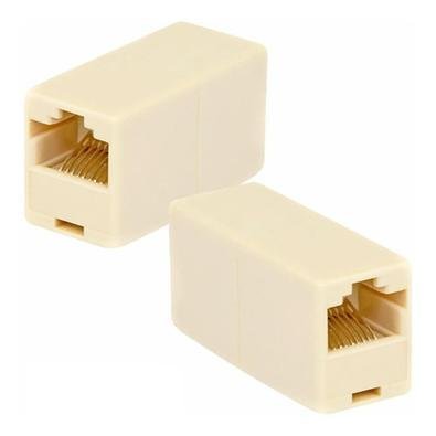 10x Emenda Conector Rj45 Fêmea Cabo De Rede Internet C6 C5e