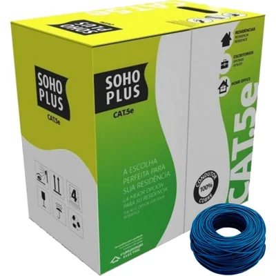 25 Metros De Cabo Rede Lan Utp CAT5e Furukawa Sohoplus, U/utp, Azul