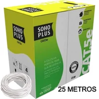 25 Metros De Cabo Rede Lan Utp CAT5e Furukawa Sohoplus, U/utp, Branco