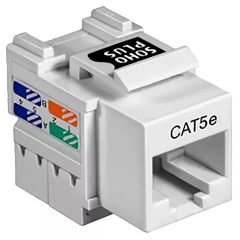 25x Conector Keystone Fêmea CAT5e RJ45 KaBuM