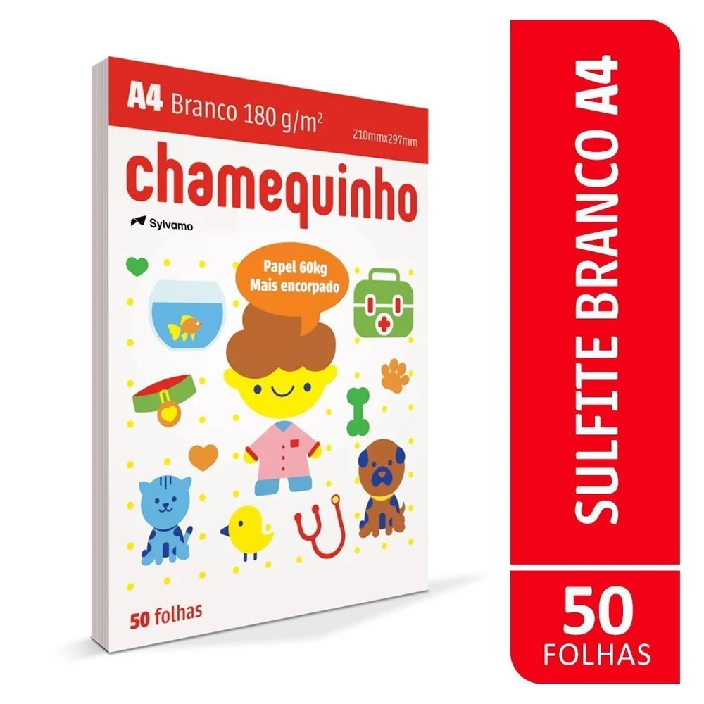 Imagem 2 de 3 do produto Papel Sulfite International Paper A4 Chamequinho 60k 180grs.branco