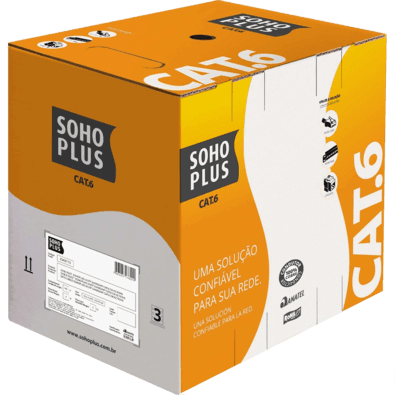 Caixa De Cabo De Rede Cat6 Sohoplus Furukawa 100% Cobre Utp,branco