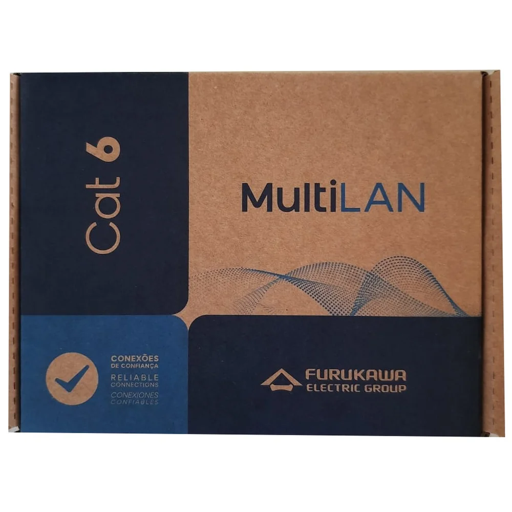 Imagem 3 de 4 do produto Conector Keystone CAT6 Fêmea Furukawa Multilan, RJ45 Tomada