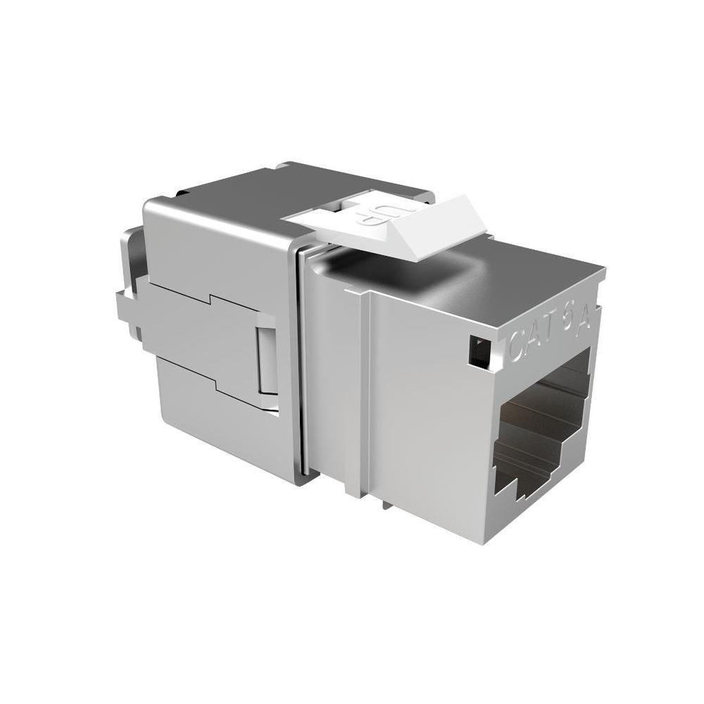 Imagem 2 de 4 do produto Conector CAT6a Blindado Fêmea Jack Keystone RJ45