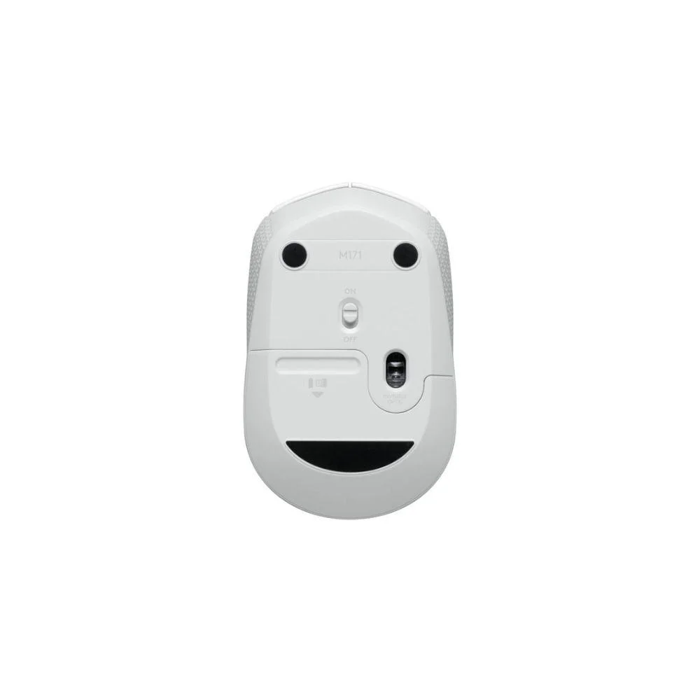 Imagem 3 de 5 do produto Mouse Sem Fio Logitech M170, USB, 1000 DPI, Branco - 910-006864