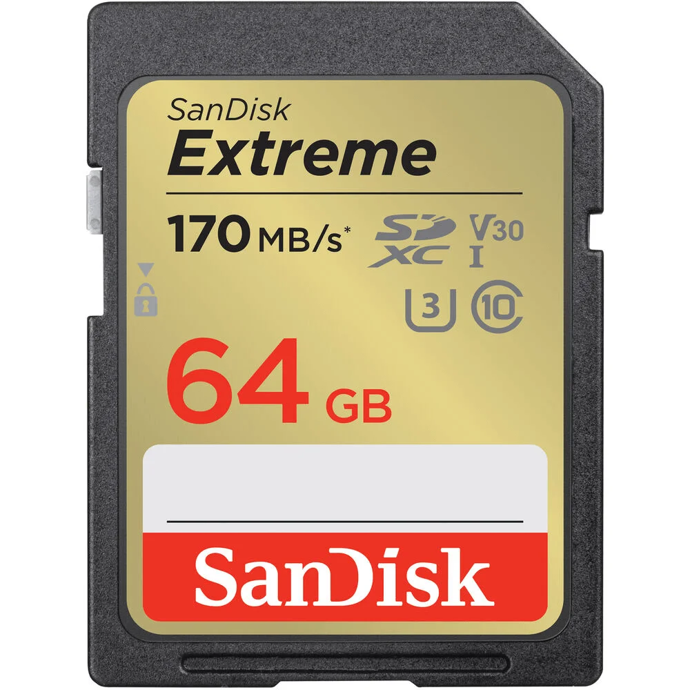 Carto Sdxc 64GB Sandisk Extreme 4k KaBuM