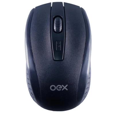 Mouse Curve Wireless Com, 4 Botões Oex Ms411, Preto