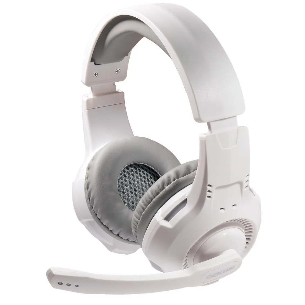 Headset Gamer, Oex Gorky Hs413, 40mm, P2, Mobile, Pc, Branco Headset Gamer, Oex Gorky Hs413, 40mm, P2, Mobile, Pc, Branco
